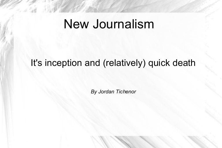 New journalism