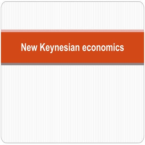 New keynesian economics