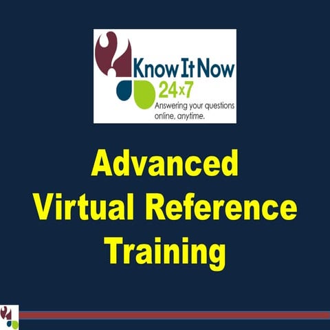 Advanced Virtual Reference Training