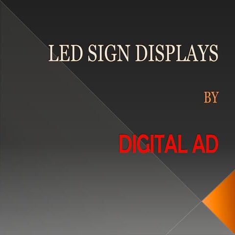 Outdoor Led Display | PDF