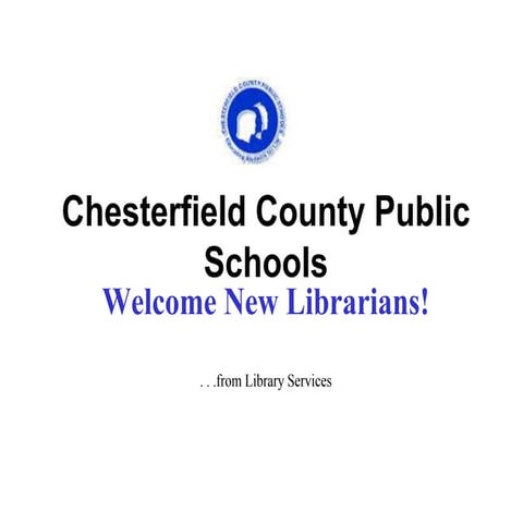 New librarian orientation nuts and bolts