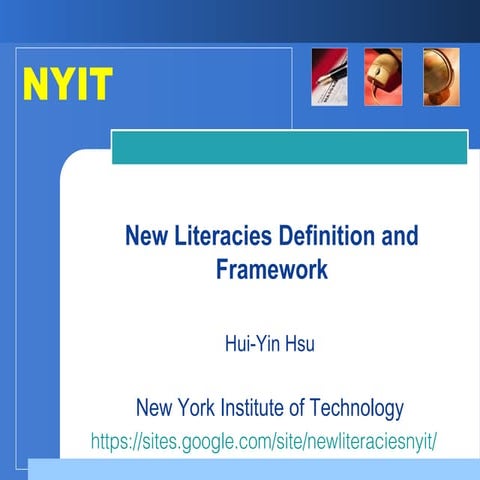 New literacies Definition and Components