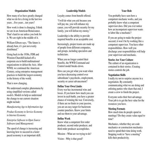 New Management is Leadership