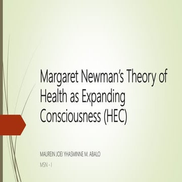 Newman's theory (hec) abalo msn