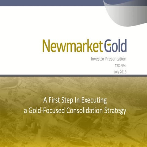 Newmarket Gold Investor Presentation - July 2015