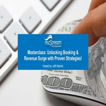 Masterclass Unlocking Booking & Revenue Surge with Proven Strategies | PPTX
