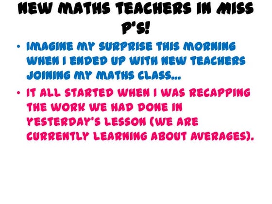 Pie a math teacher 3 19-10 | PPT