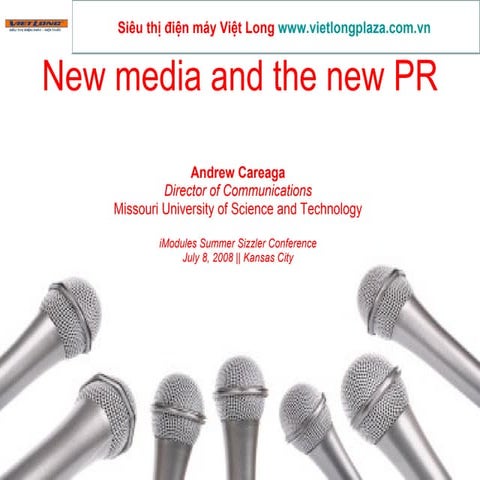 New media and the new pr