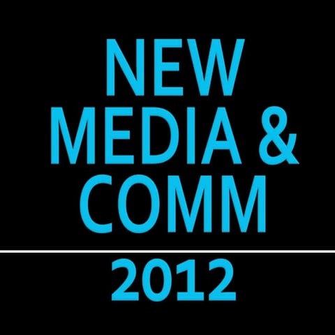 New Media presentation 2