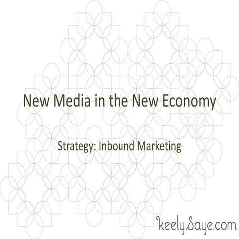 New Media in the New Economy | Strategy: Inbound Marketing