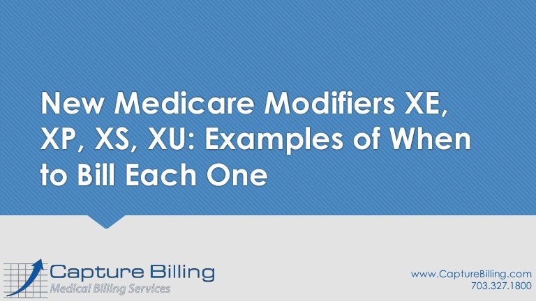 medicare modifiers
