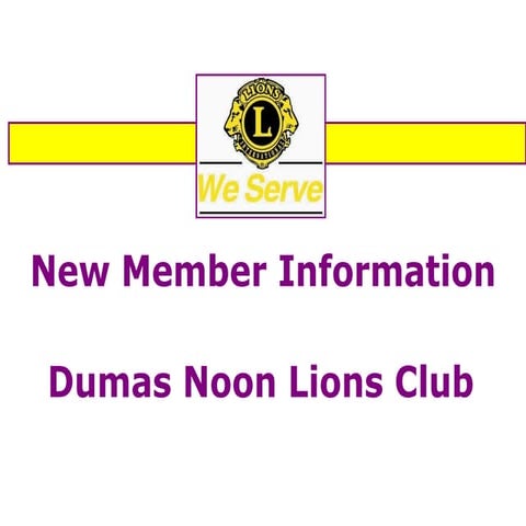 New Lions member orientation 