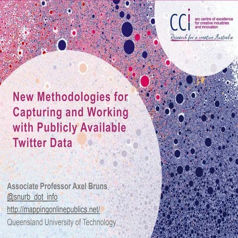 New Methodologies for Capturing and Working with Publicly Available Twitter Data