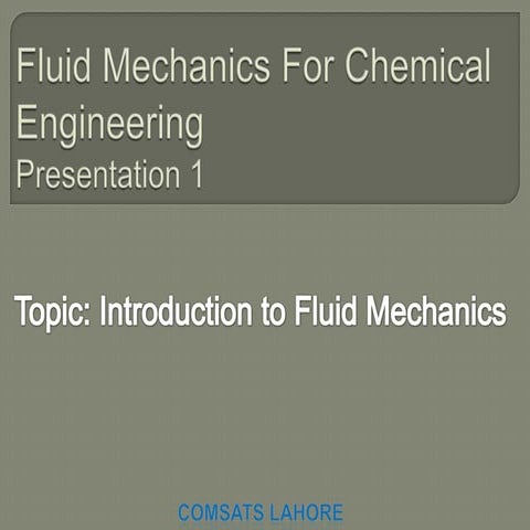 Fluid Mechanics