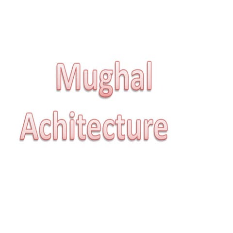 mughal architecture