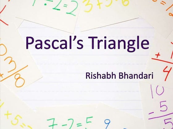 Pascal's triangle | PPT