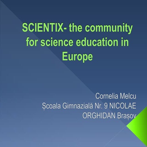 SCIENTIX- the community for science teachers in Europe