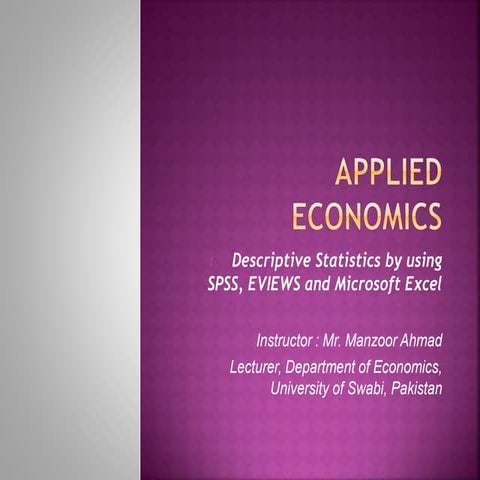 Applied Economics
