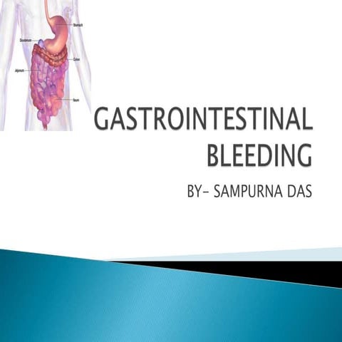 Lower gi bleed | PPTX