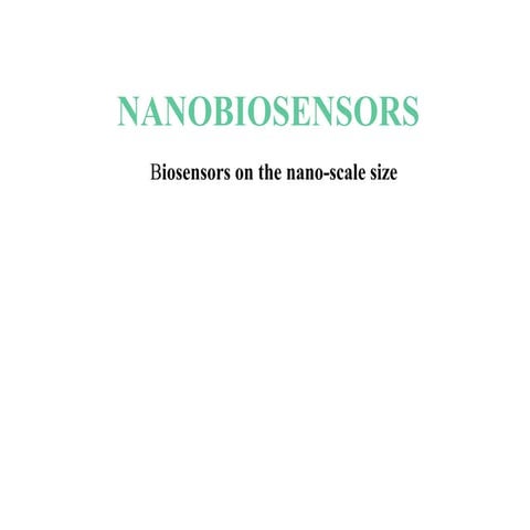 nanobiosensor and  its application