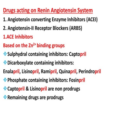 Angiotensin converting Enzyme inhibitors | PPTX
