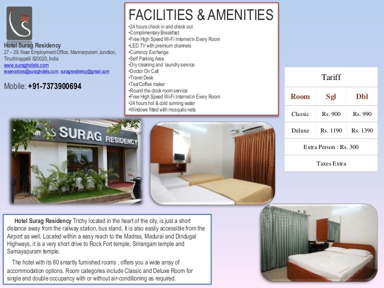 Hotel Surag Residency Trichy The Best Budget Hotel