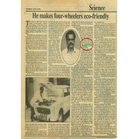 Indian Express Science article