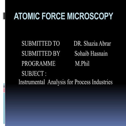 AFM (Atomic Force Microscopy)