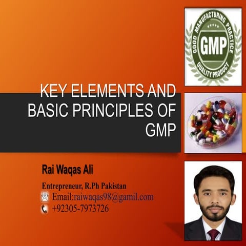 GMP Key Elements and Basic Principals