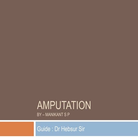 Amputation