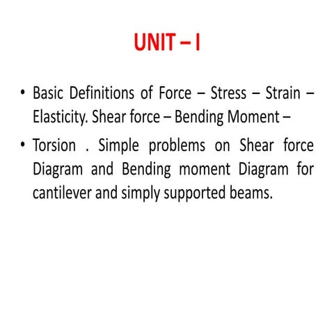 Basic Civil Mechanical Engineering unit-1