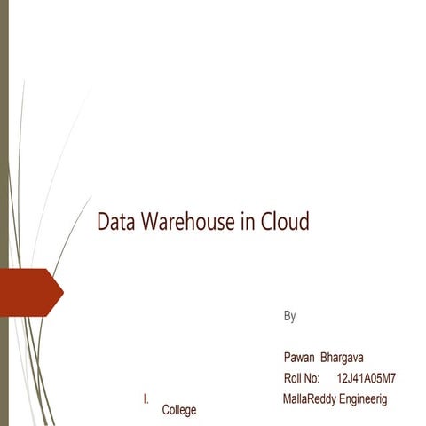 Data Warehouse in Cloud