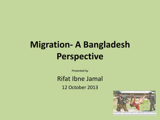 A Short Presentation on Migration :...