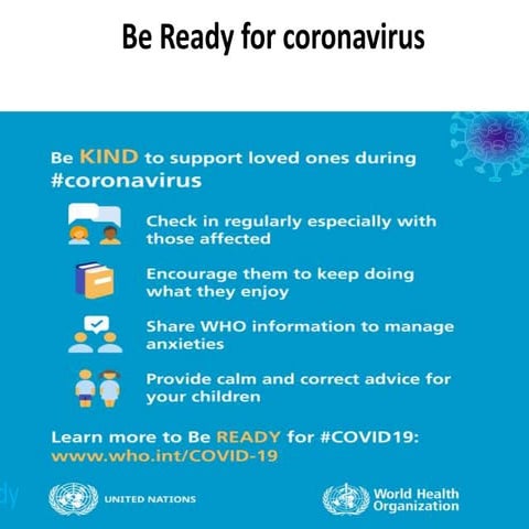 Be Ready for coronavirus