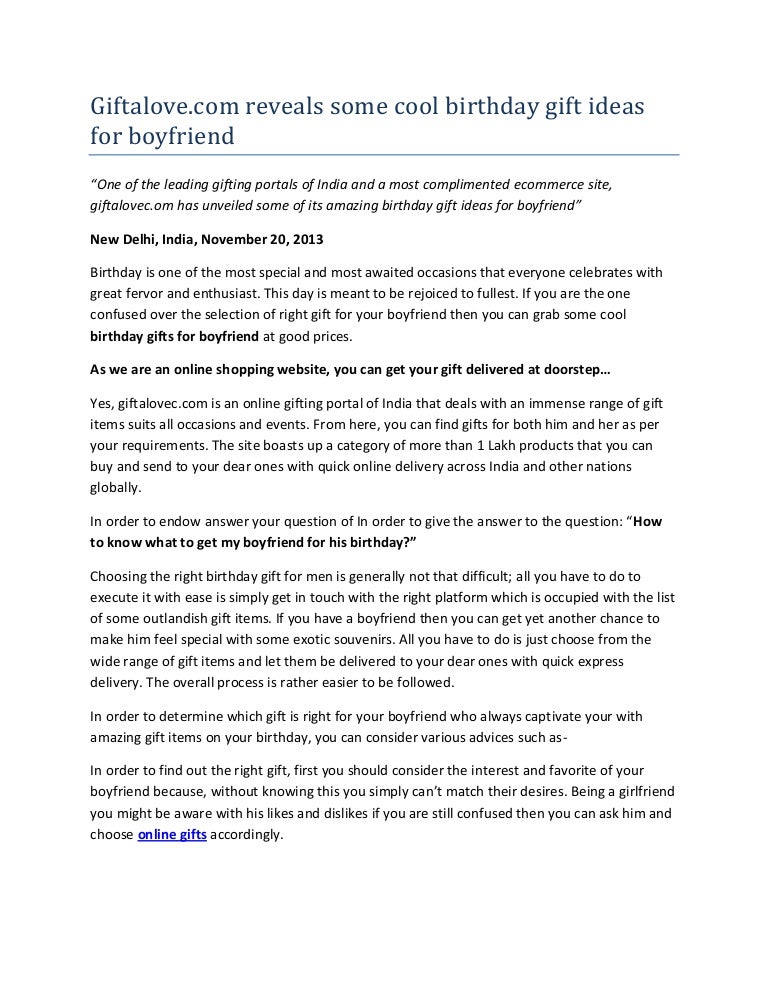 online shopping birthday gifts for boyfriend