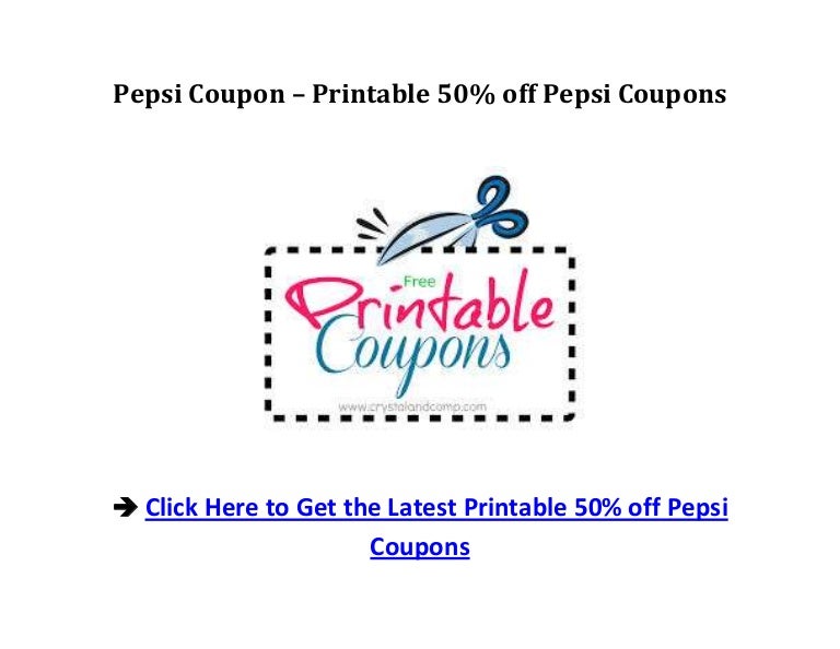 Pepsi Coupon – Printable 50% off Pepsi Coupons