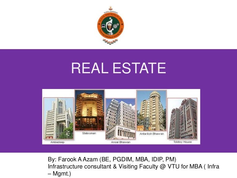 REAL ESTATE INDUSTRY