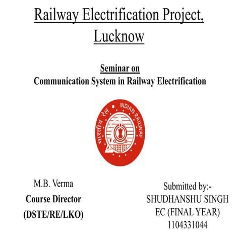 New microsoft power point presentationTraing in Railway Electrification Office