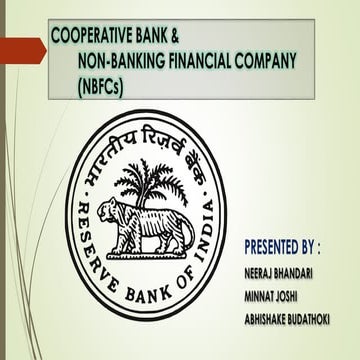 NBFCs and Cooperative Banks by Neeraj Bhandari (Surkhet Nepal)