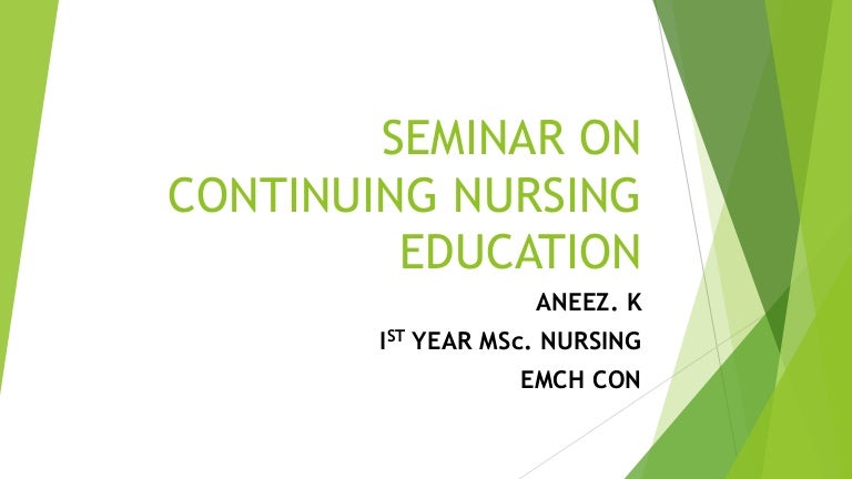 30 Hours Of Continuing Education In Nursing Administration
