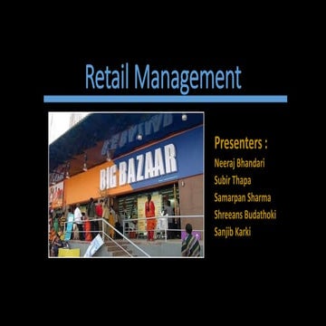Retail Management by Neeraj bhandari (Surkhet Nepal)