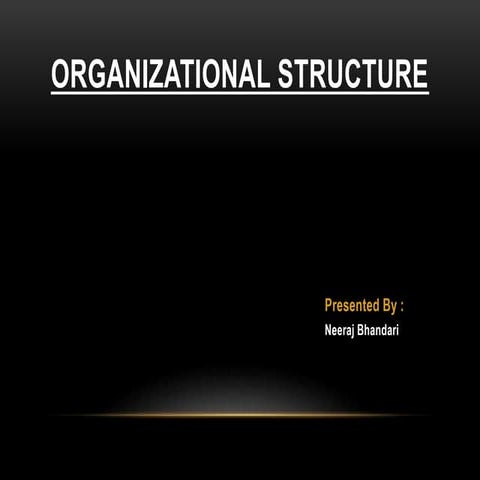 Organizational Structure by Neeraj Bhandari (Surkhet,Nepal)