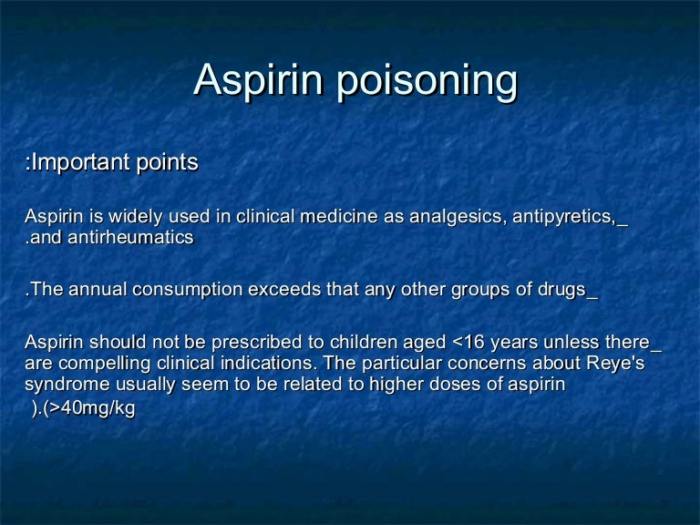 Aspirin poisoning