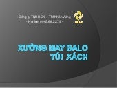 Xưởng may balo túi xách theo yêu cầ...