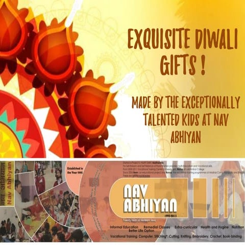 Exquisite Diwali Gifts by the Nav Abhiyan Children!