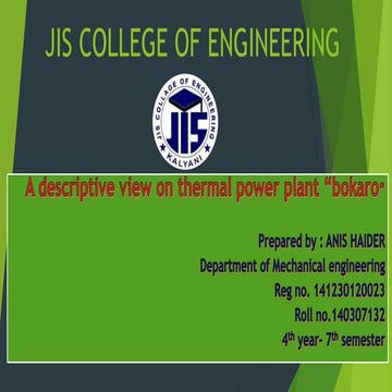 power point presentation over thermal power plant