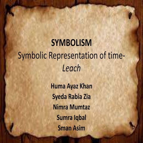 SYMBOLISM--Symbolic Representation of time