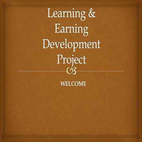 Learning and Earning | PPT