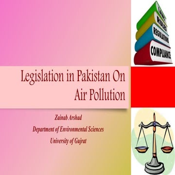 Legislation in Pakistan On Air Pollution 