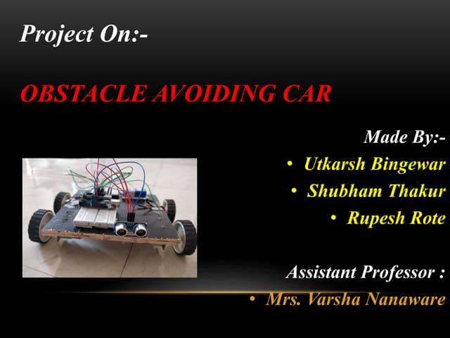 OBSTACLE AVOIDING CAR